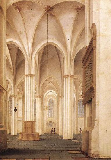 Pieter Jansz Saenredam The Buurkerk at Utrecht Spain oil painting art